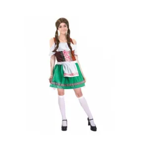 Oktoberfest Traditional Bavarian Green Beer Lady Costume