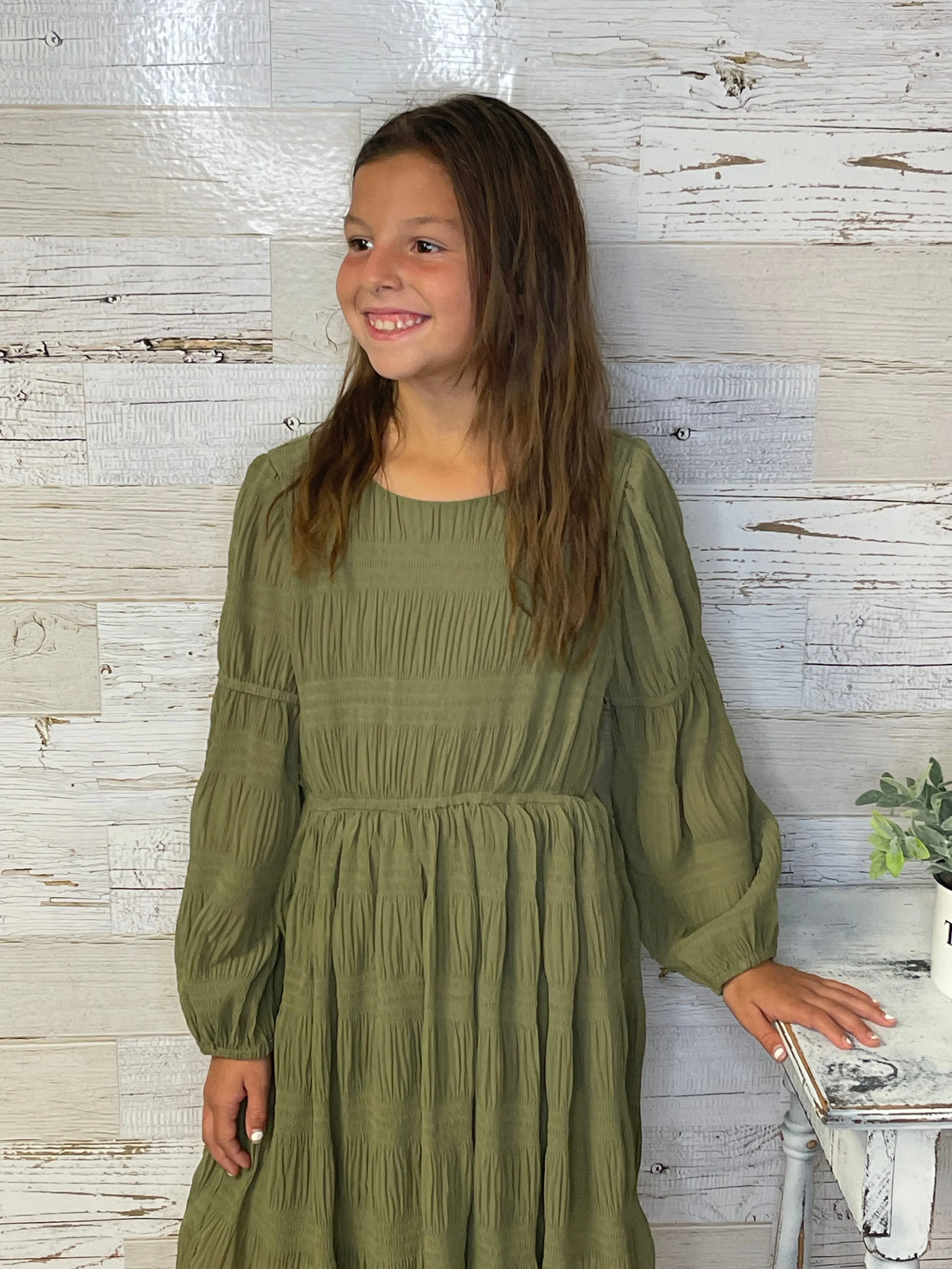 Olive Girls Dress