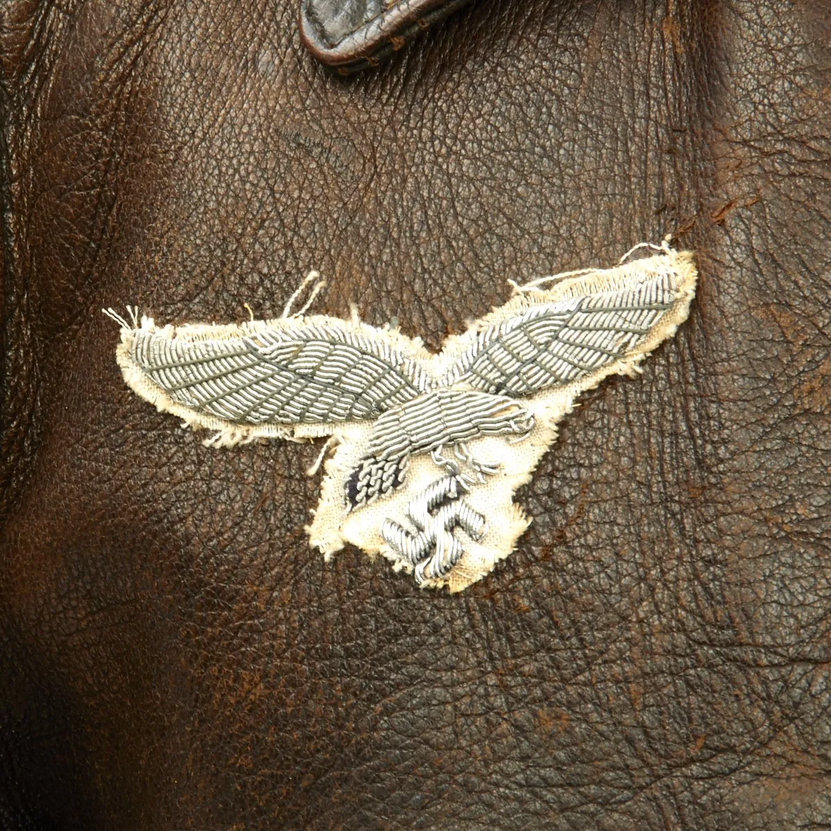 Original German WWII Luftwaffe Hauptmann Pilot Leather Flight Jacket