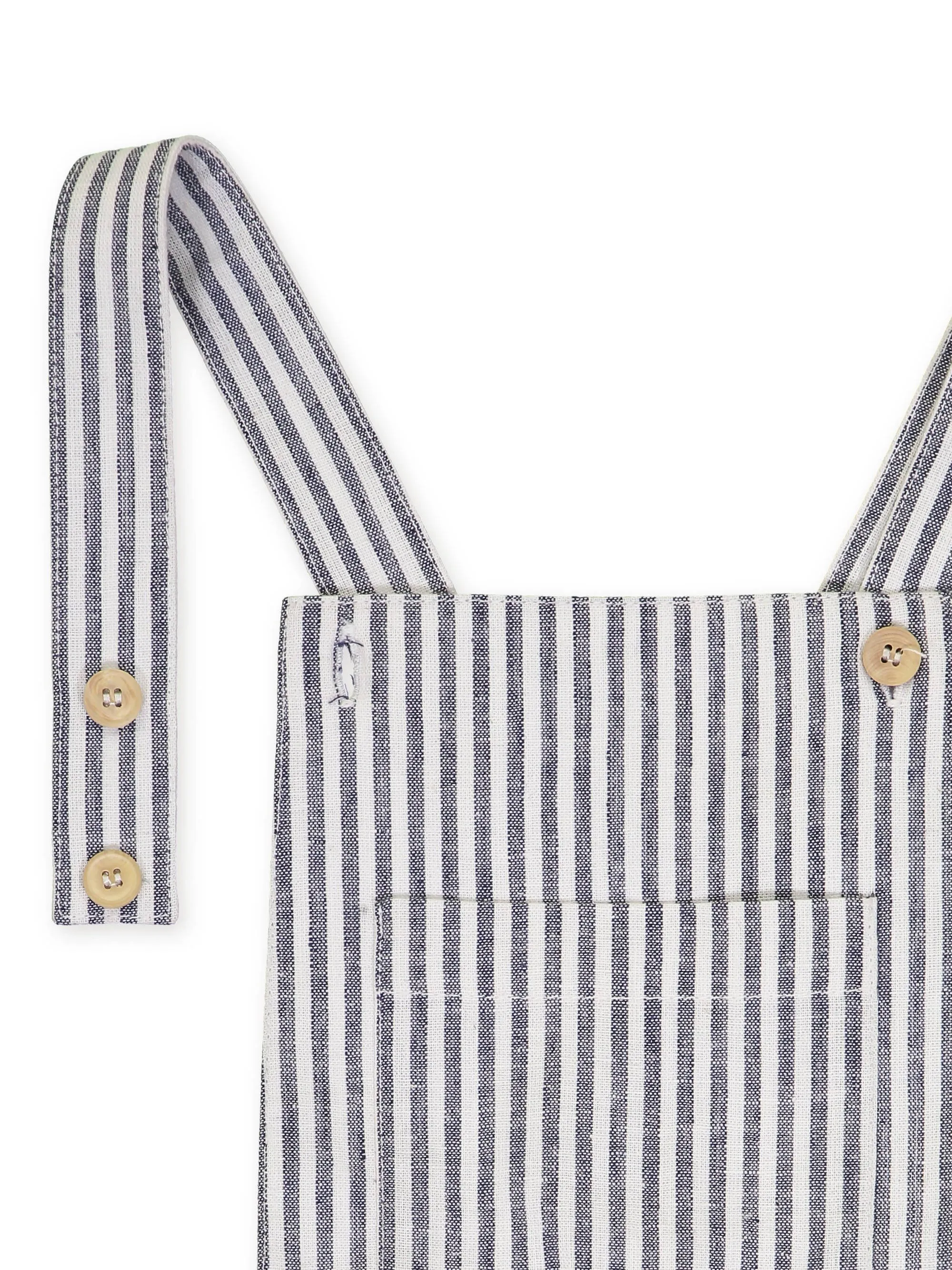 Overall Grey Stripes - Petite Lucette