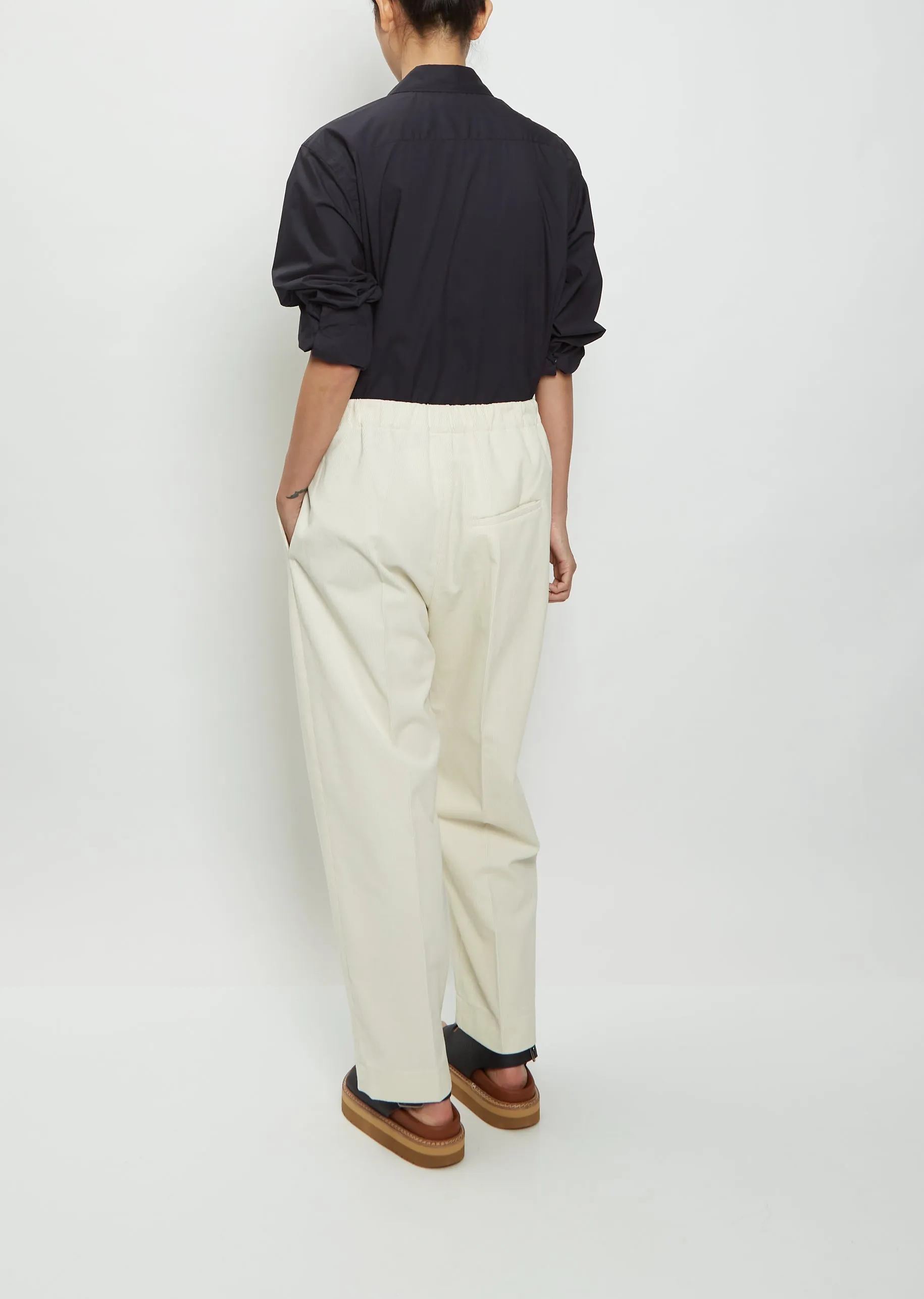 Pipers Classic Elastic Pant — Winter White