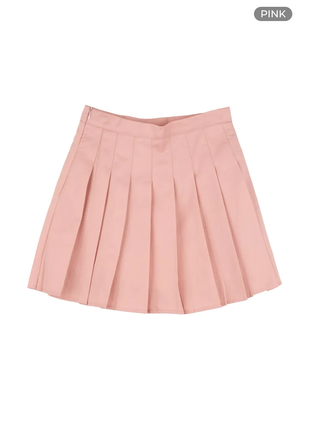 Pleated Basic Mini Skirt OU428