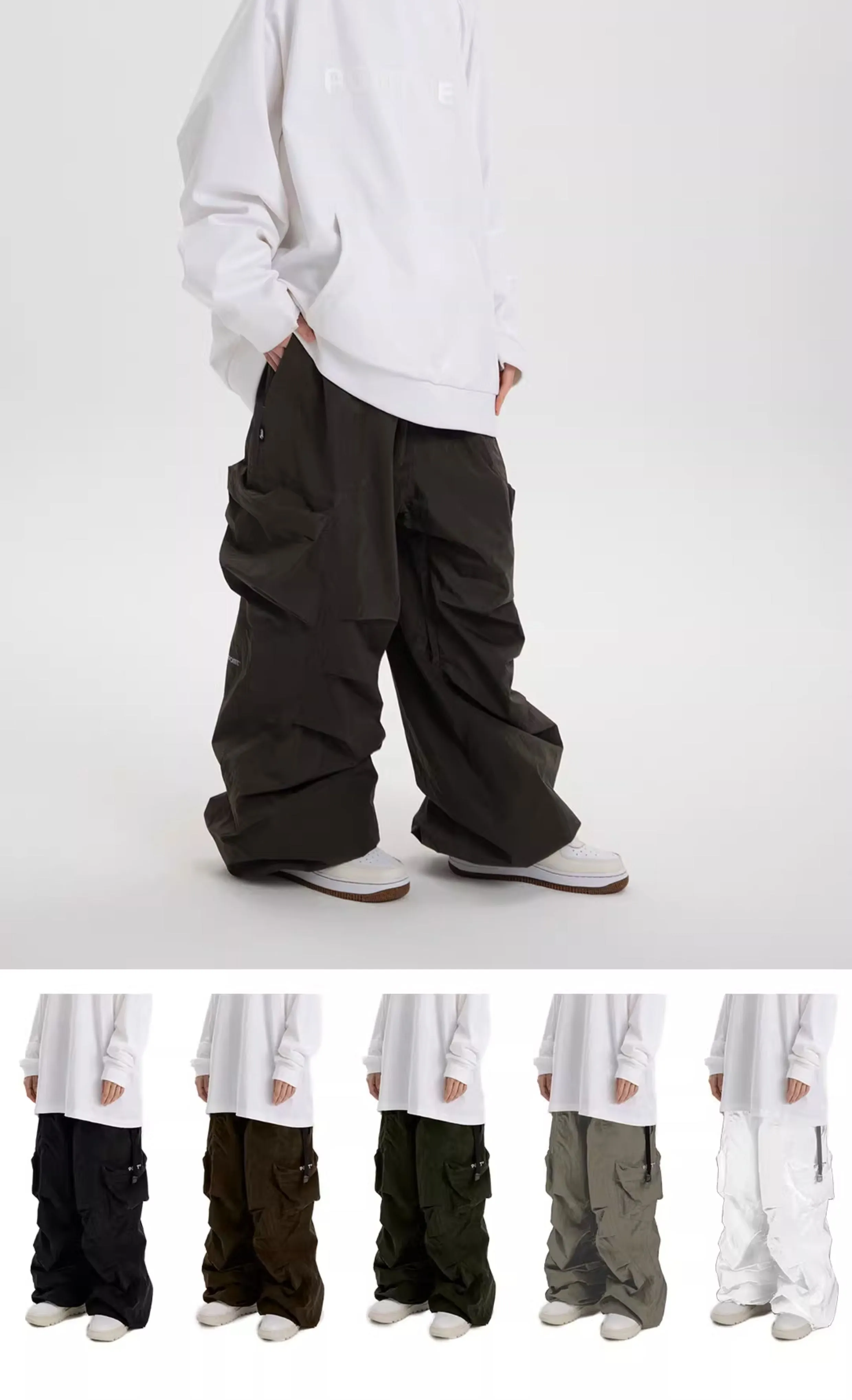 POMT Wrinkle Rebel Baggy Snow Pants