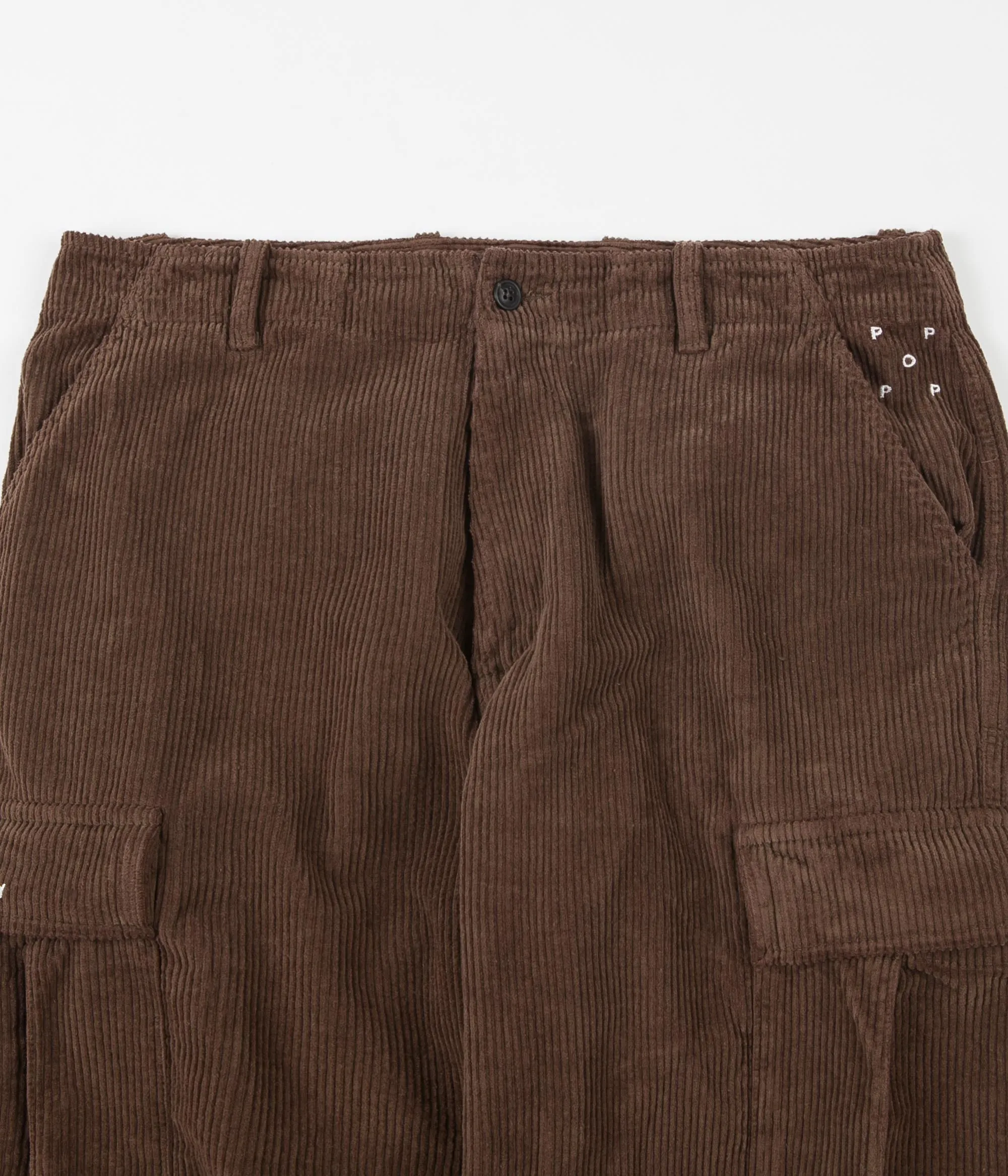 Pop Trading Company Cord Cargo Pants - Brown