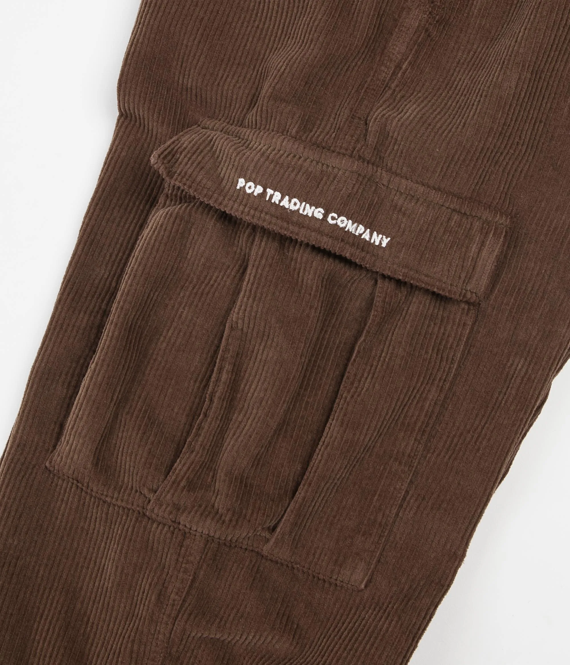 Pop Trading Company Cord Cargo Pants - Brown