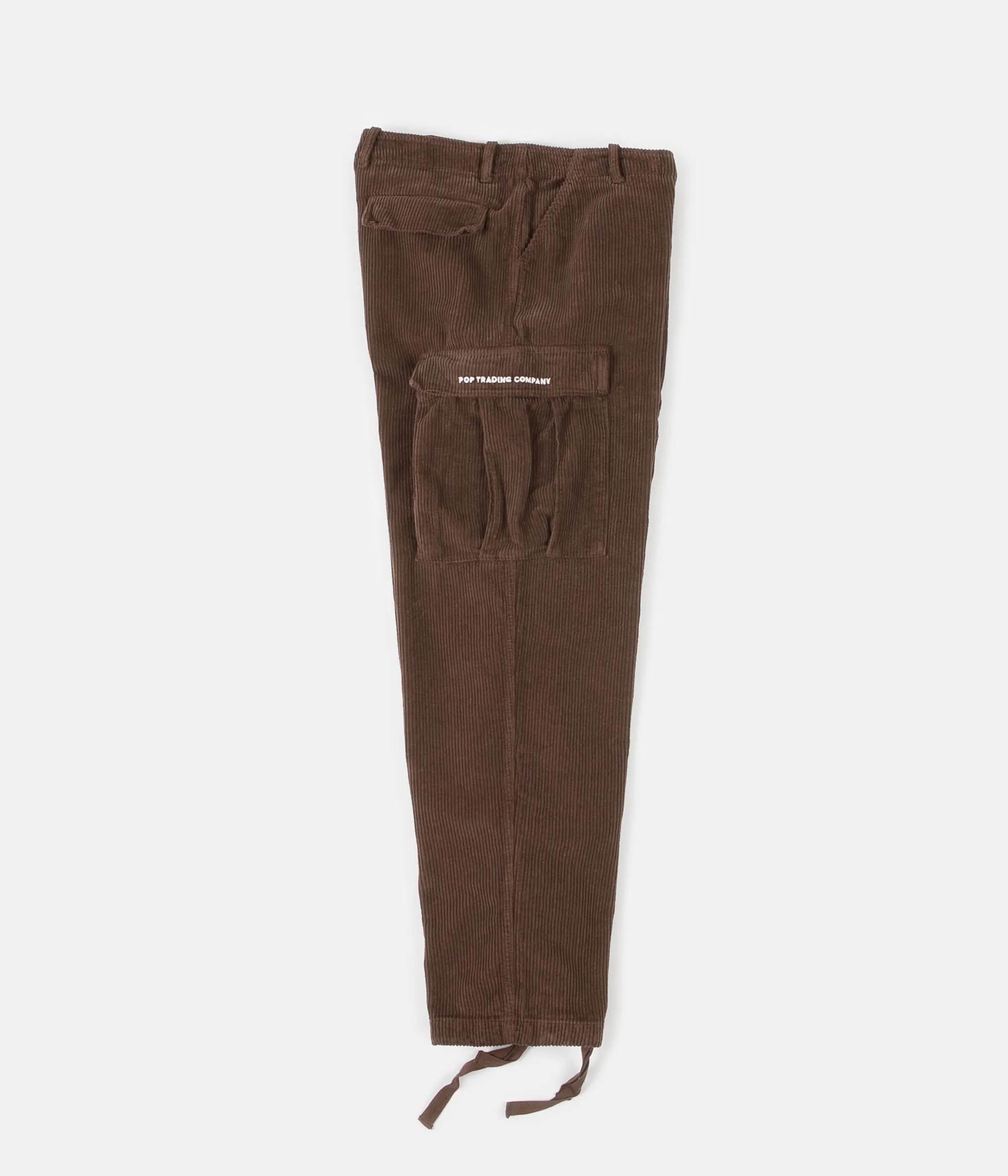 Pop Trading Company Cord Cargo Pants - Brown