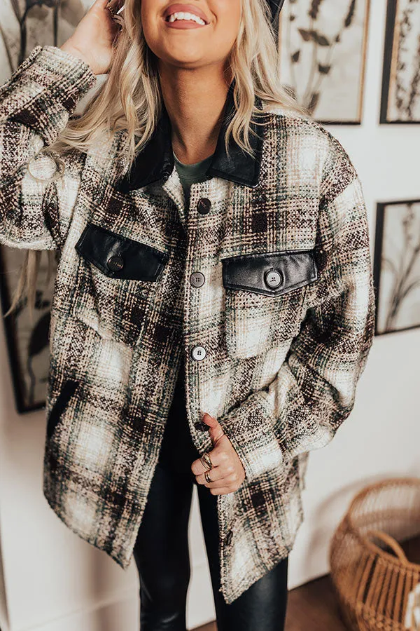 Practice Makes Perfect Plaid Jacket In Brown