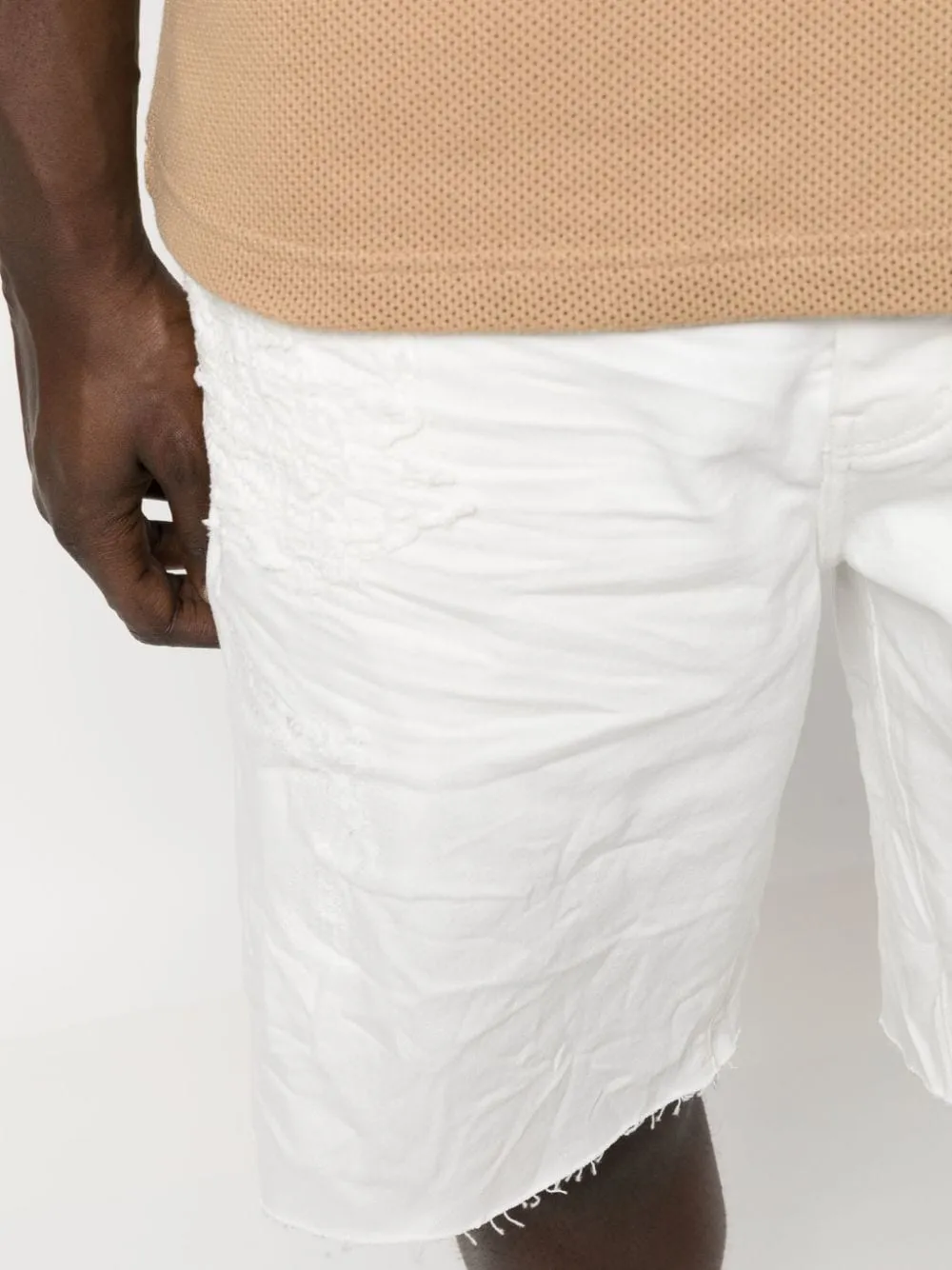 Purple Brand Shorts White