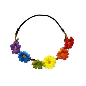 Rainbow Daisy Headband