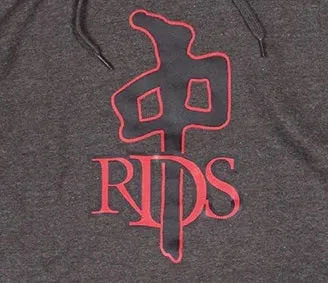 RDS OG Hoodie, Charcoal Black Red