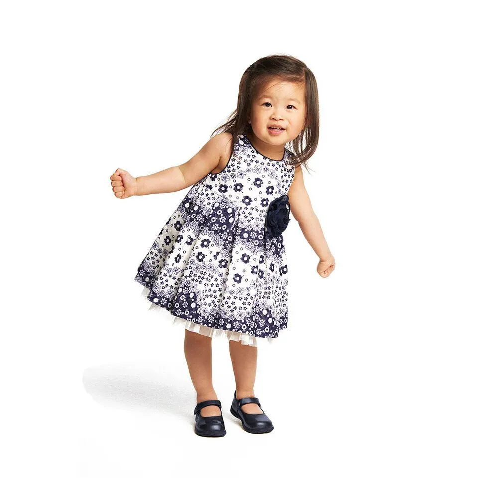 Roslin Navy Floral Dress