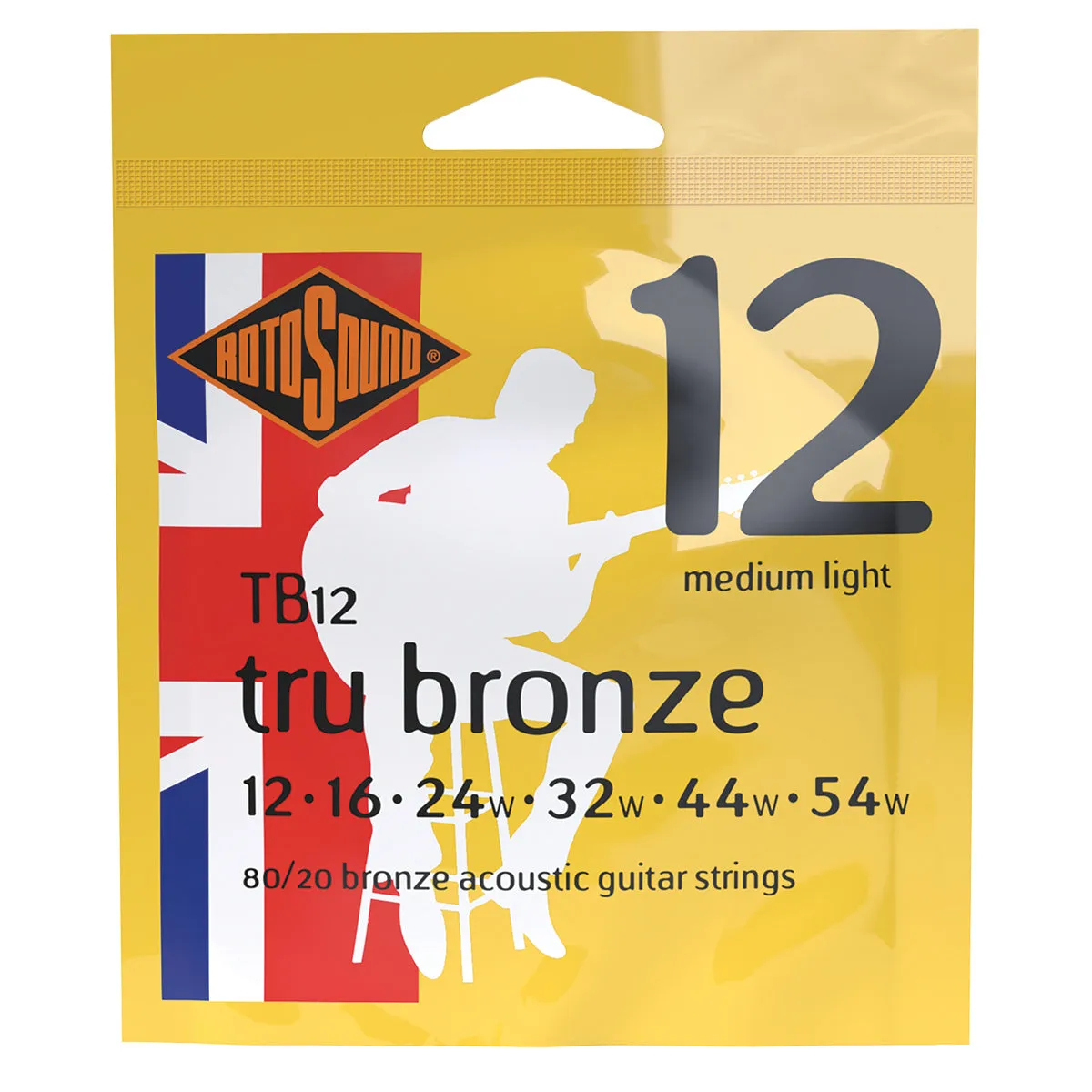 Rotosound TB12 Tru Bronze 80/20 String Set 12-54