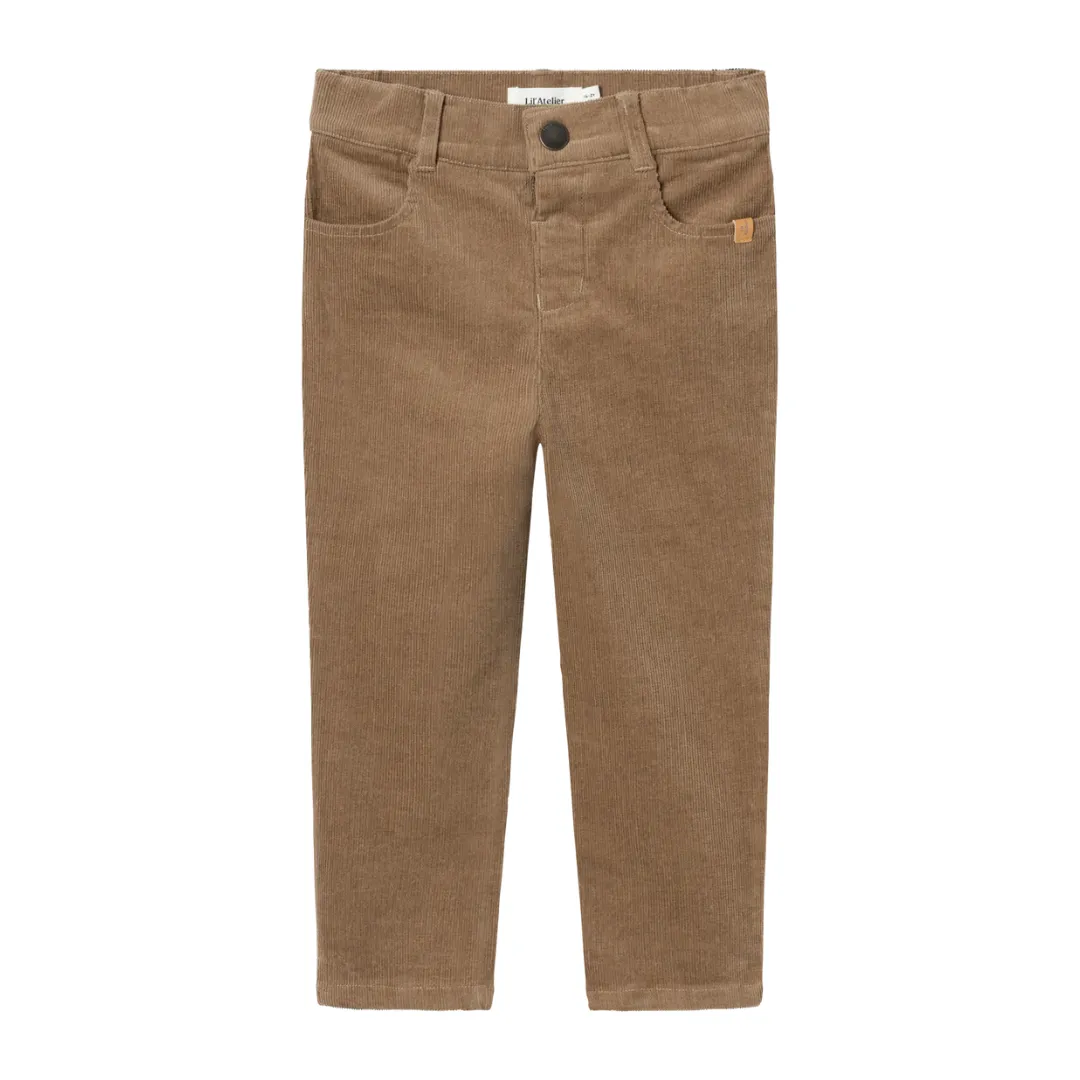 Ryan Regular Fit Corduroy Pants - Sepia Tint