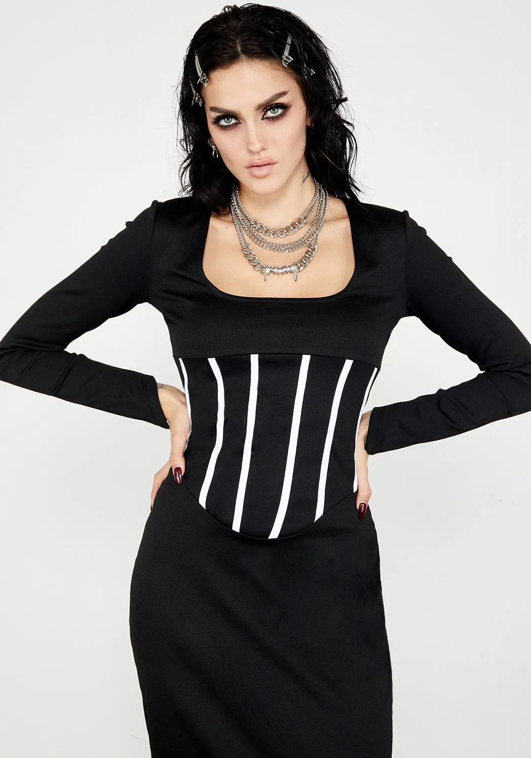 Seance Corset Jersey Dress