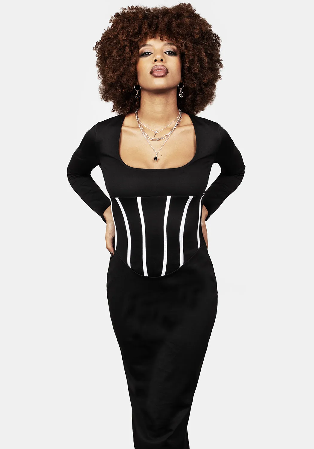 Seance Corset Jersey Dress