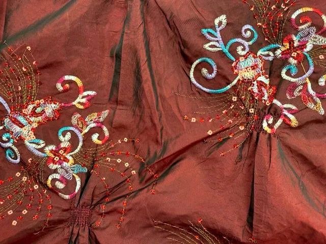 Sequin Embroidered Taffeta