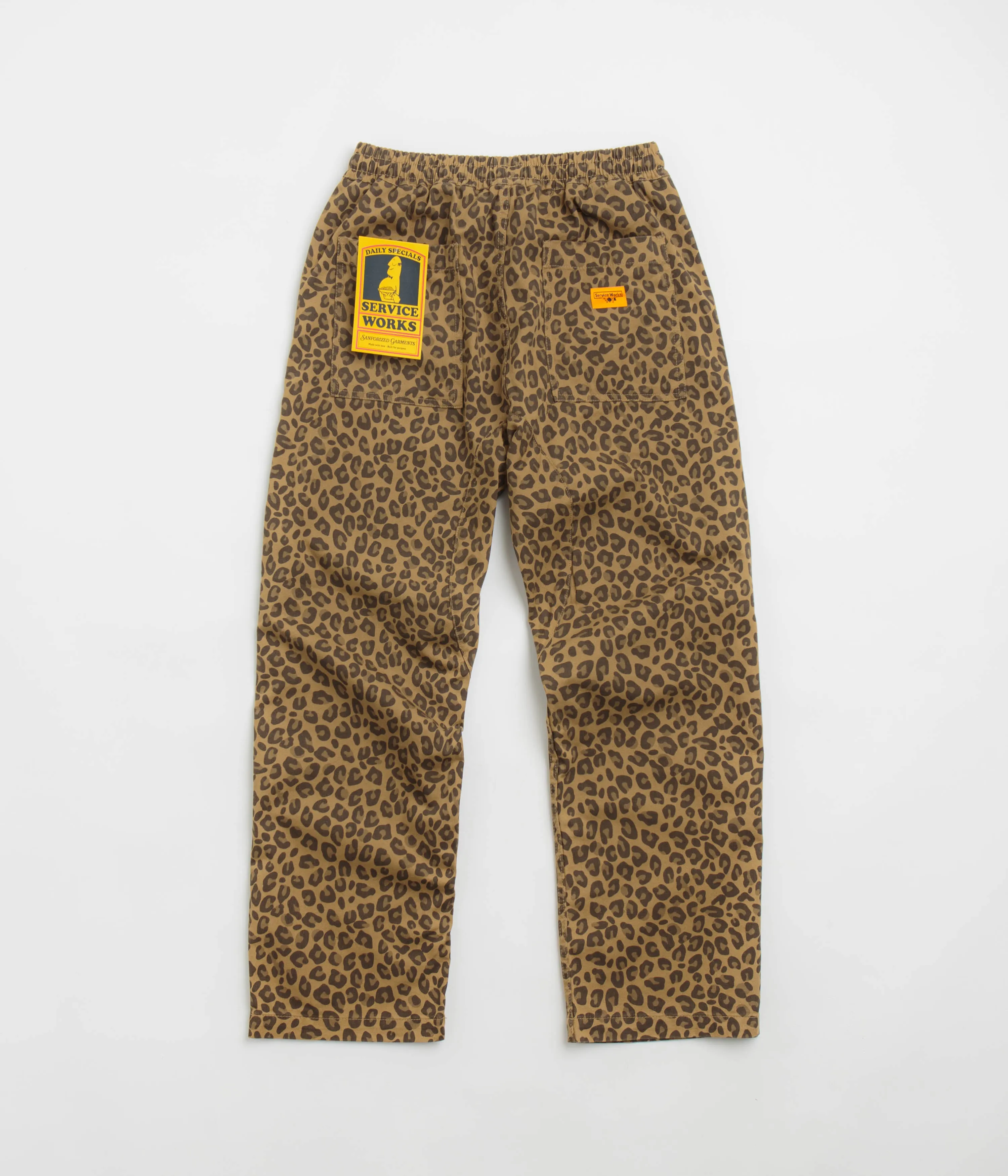 Service Works Leopard Chef Pants - Brown