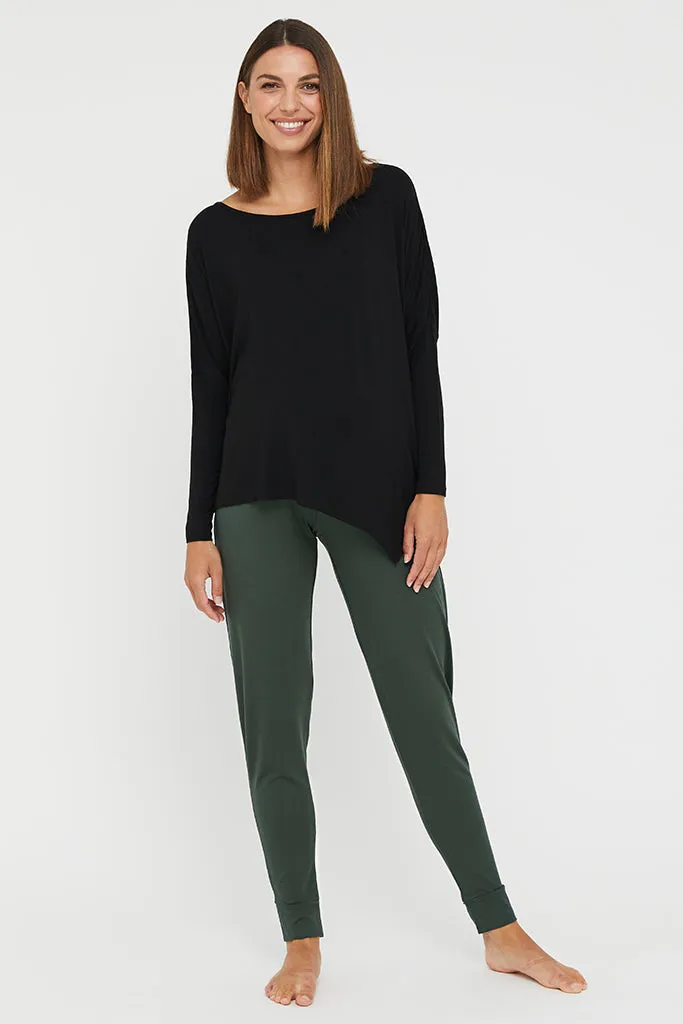 Softline Slouch Maternity Pants - Forest