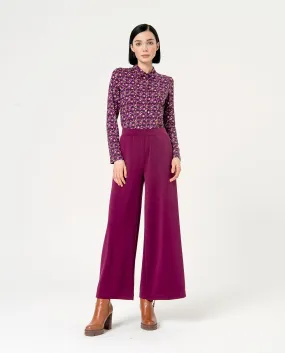 Surkana wide trousers purple