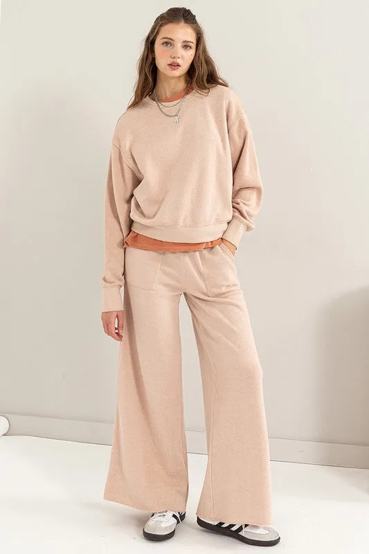 TEEK - High Rise Wide Leg Drawstring Pants