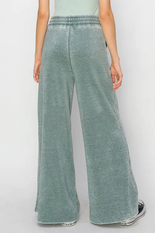 TEEK - High Rise Wide Leg Drawstring Pants