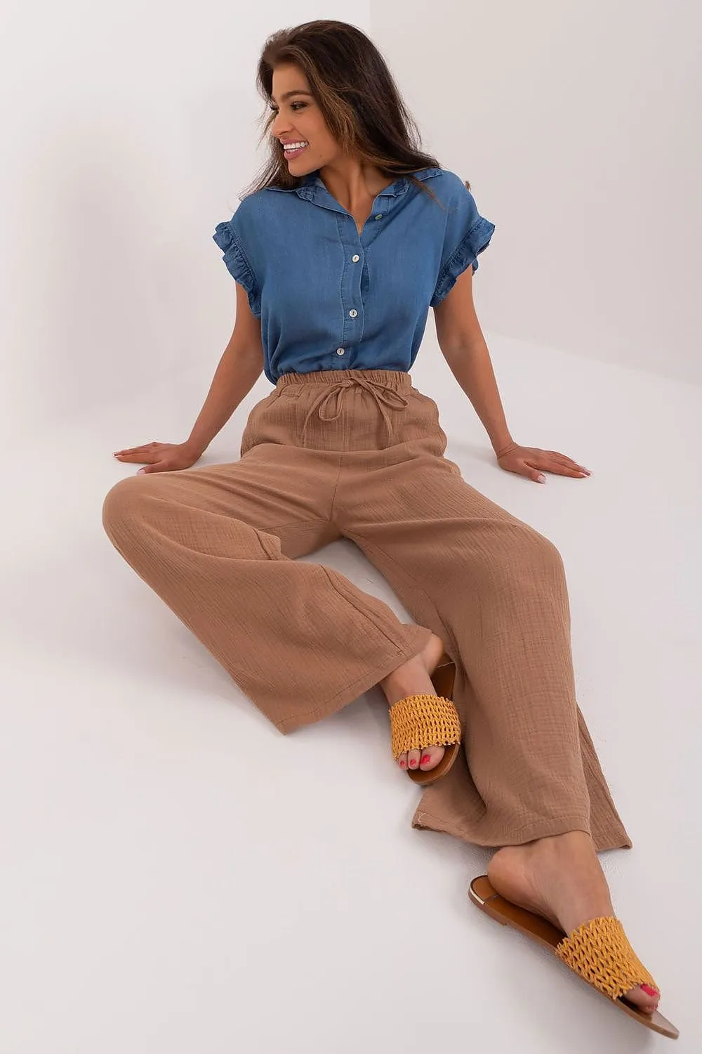 TEEK - Low Crotch Fabric Trousers