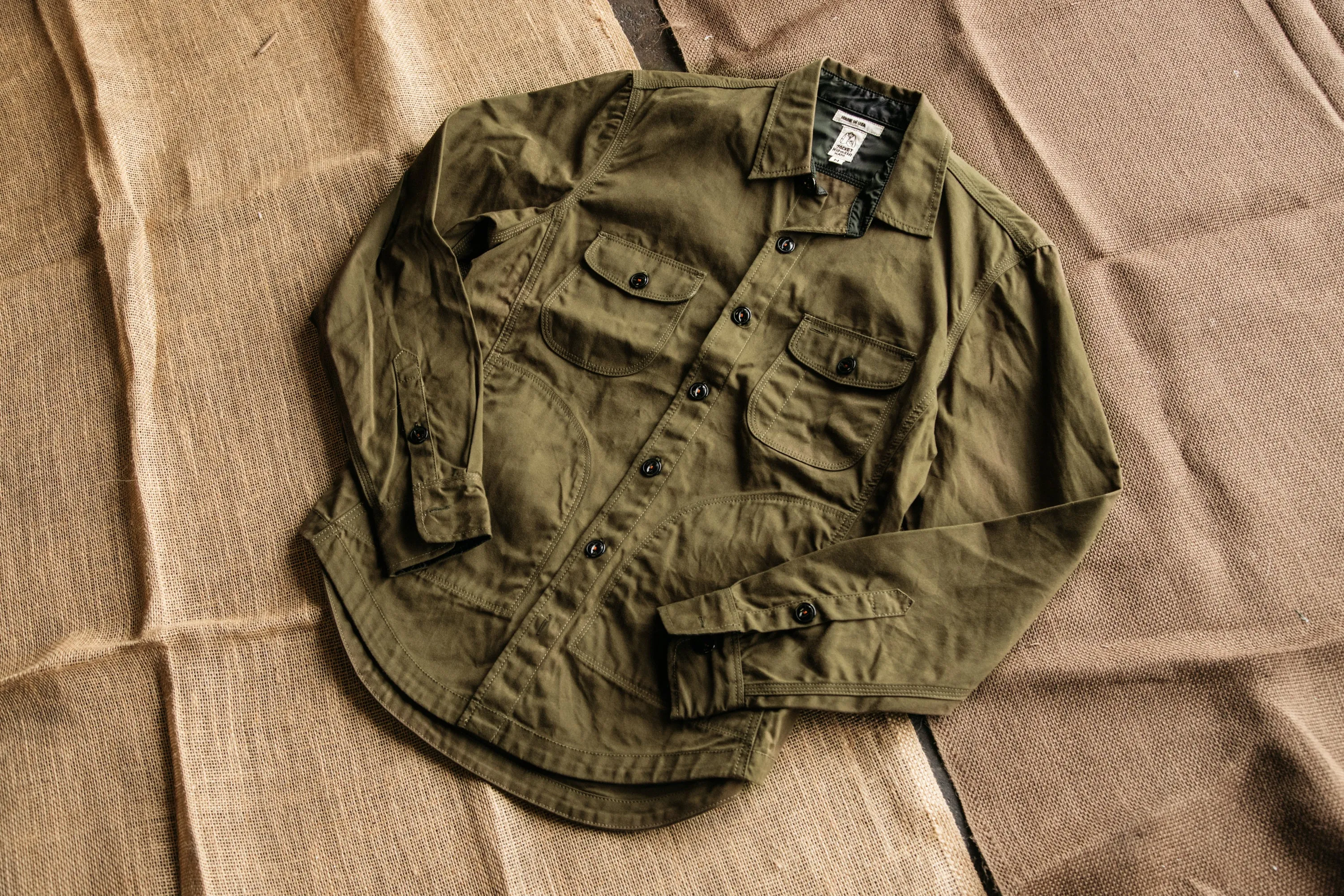 The Anvil Oxford Paraffin Wax Jacket - Military Green