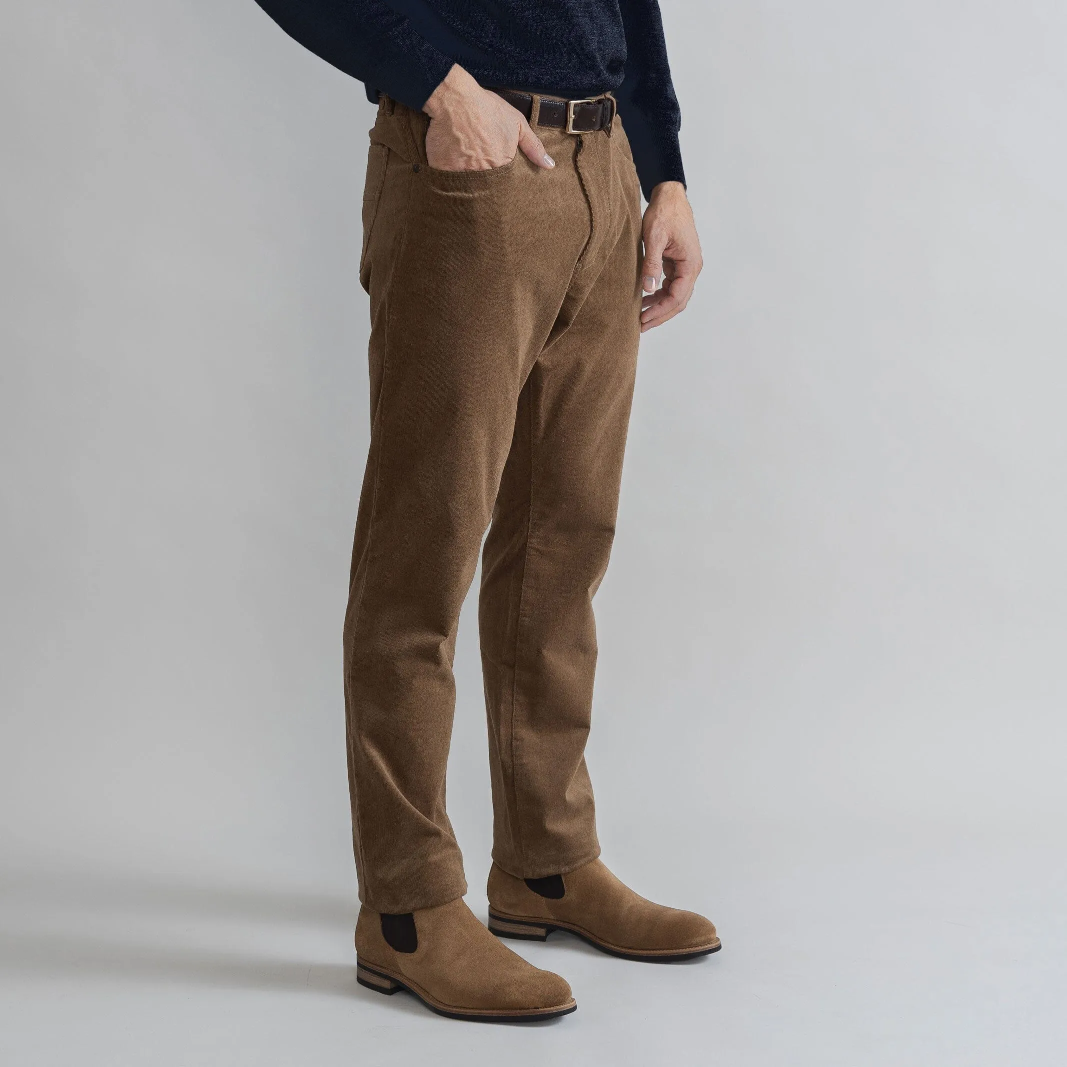 The Brown Corduroy Franklin 5 Pocket Custom Pant