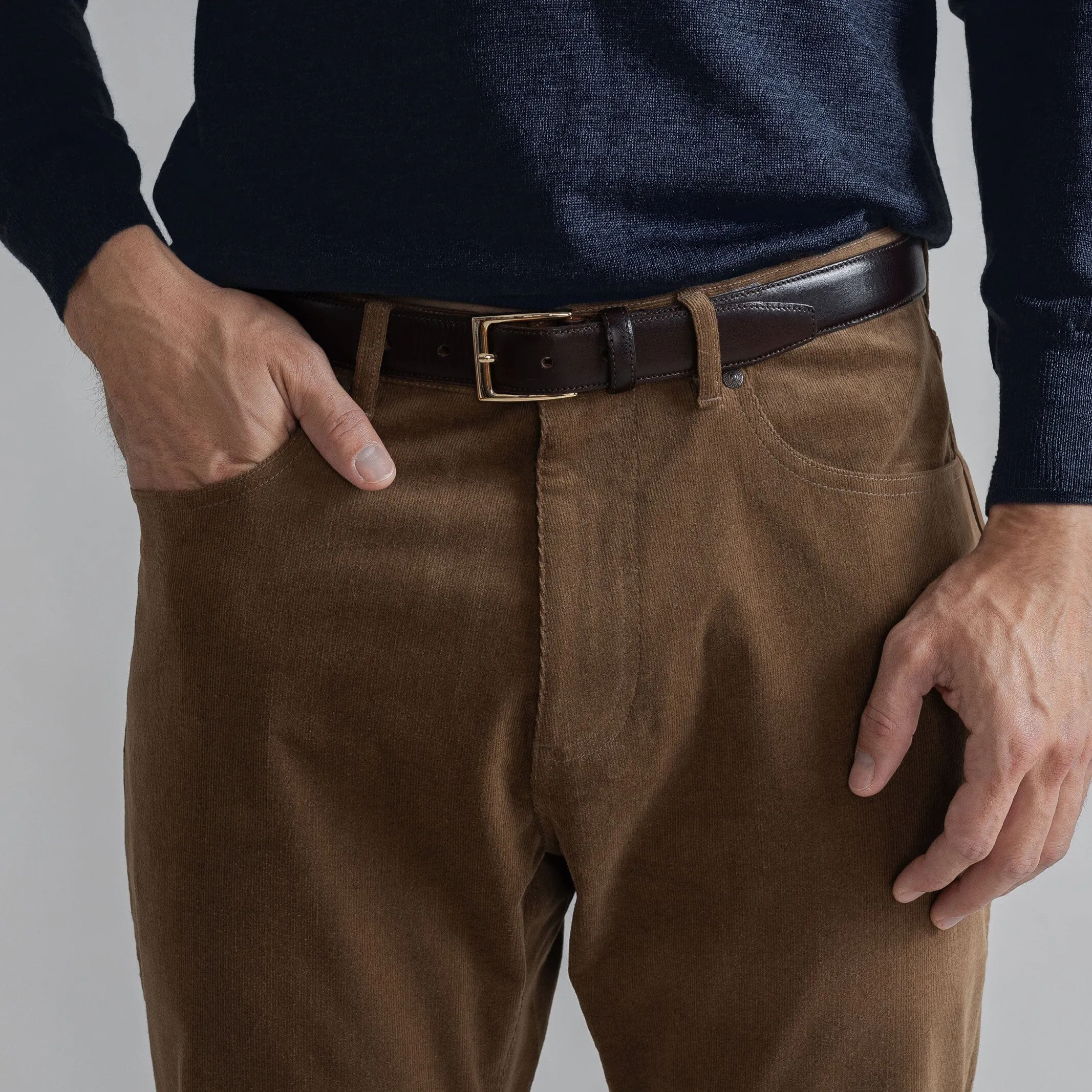 The Brown Corduroy Franklin 5 Pocket Custom Pant