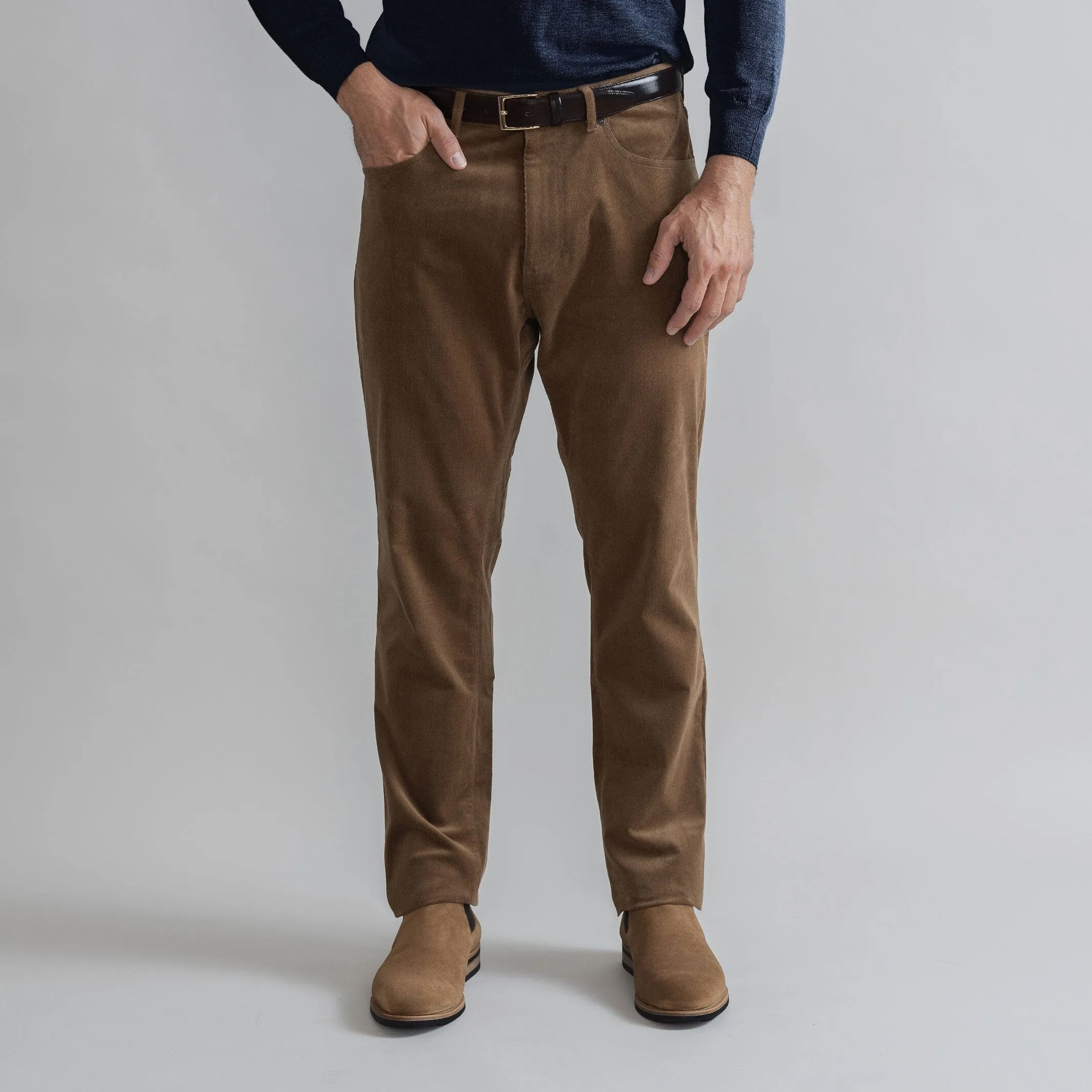 The Brown Corduroy Franklin 5 Pocket Custom Pant