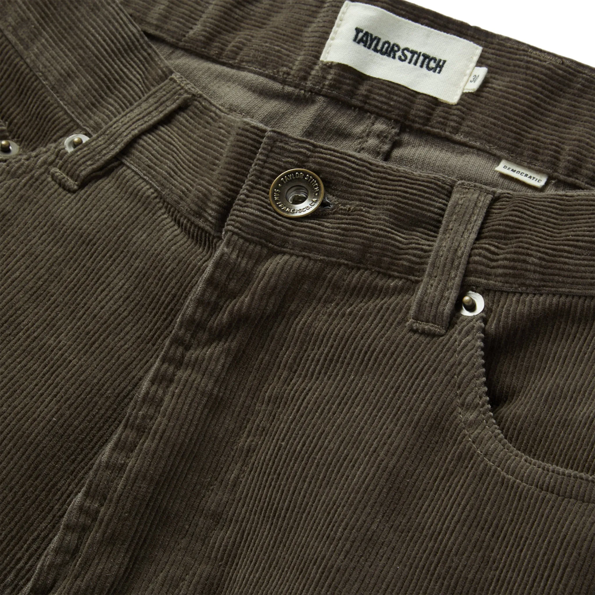 The Democratic All Day Pant in Walnut Cord