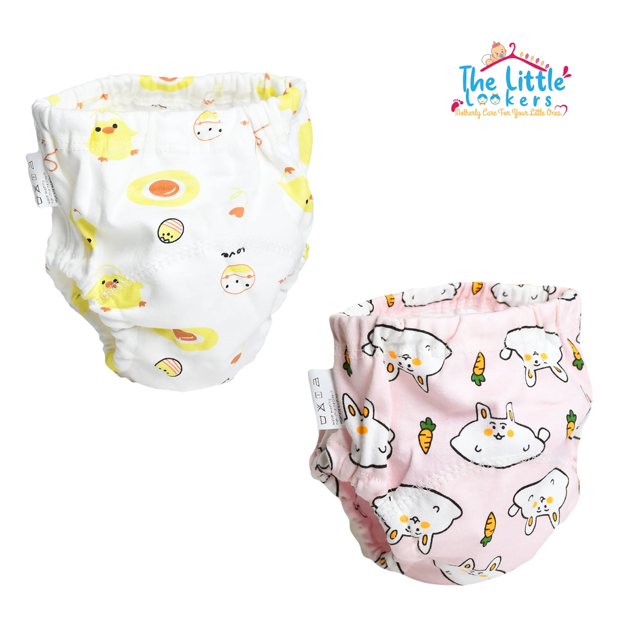 THE LITTLE LOOKERS Potty Training Pants for Babies I Reusable & Waterproof Pull up Underwear | Cloth Diaper for Babies (Pack of 2)