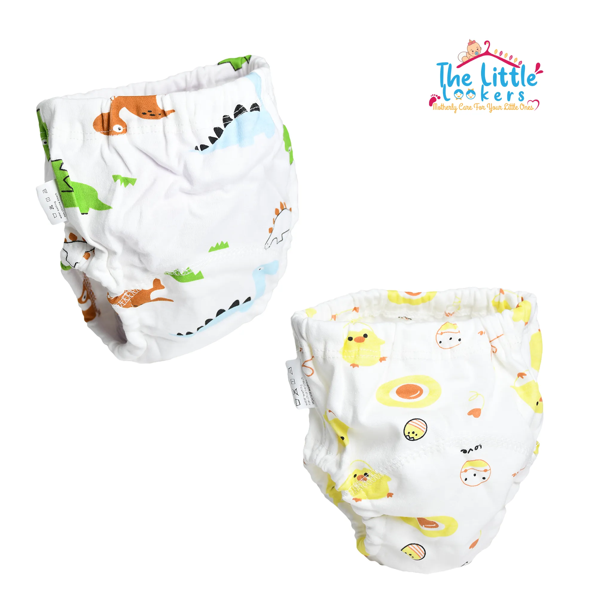 THE LITTLE LOOKERS Potty Training Pants for Babies I Reusable & Waterproof Pull up Underwear | Cloth Diaper for Babies (Pack of 2)