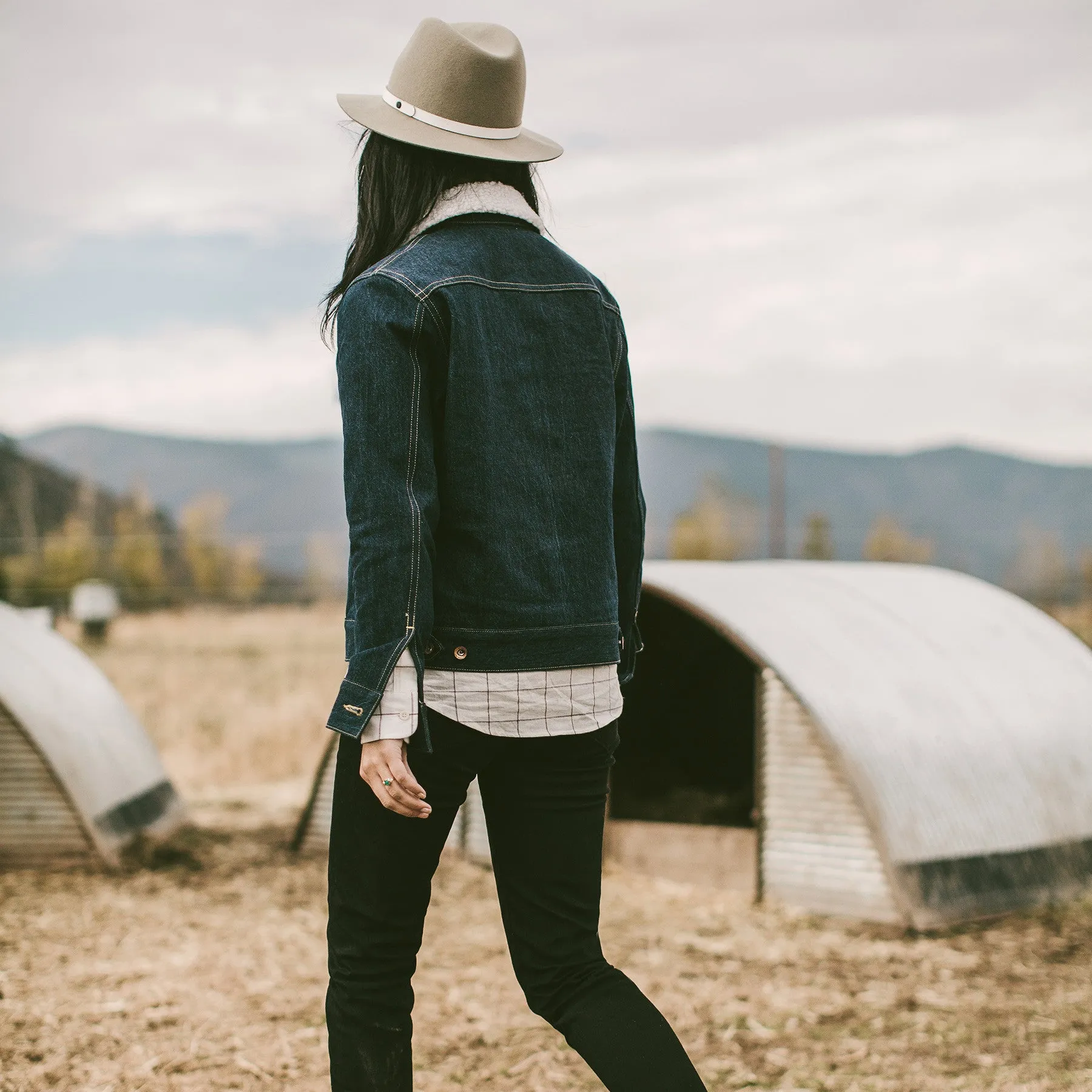 The Pacific Jacket in Sea Washed Selvage Denim