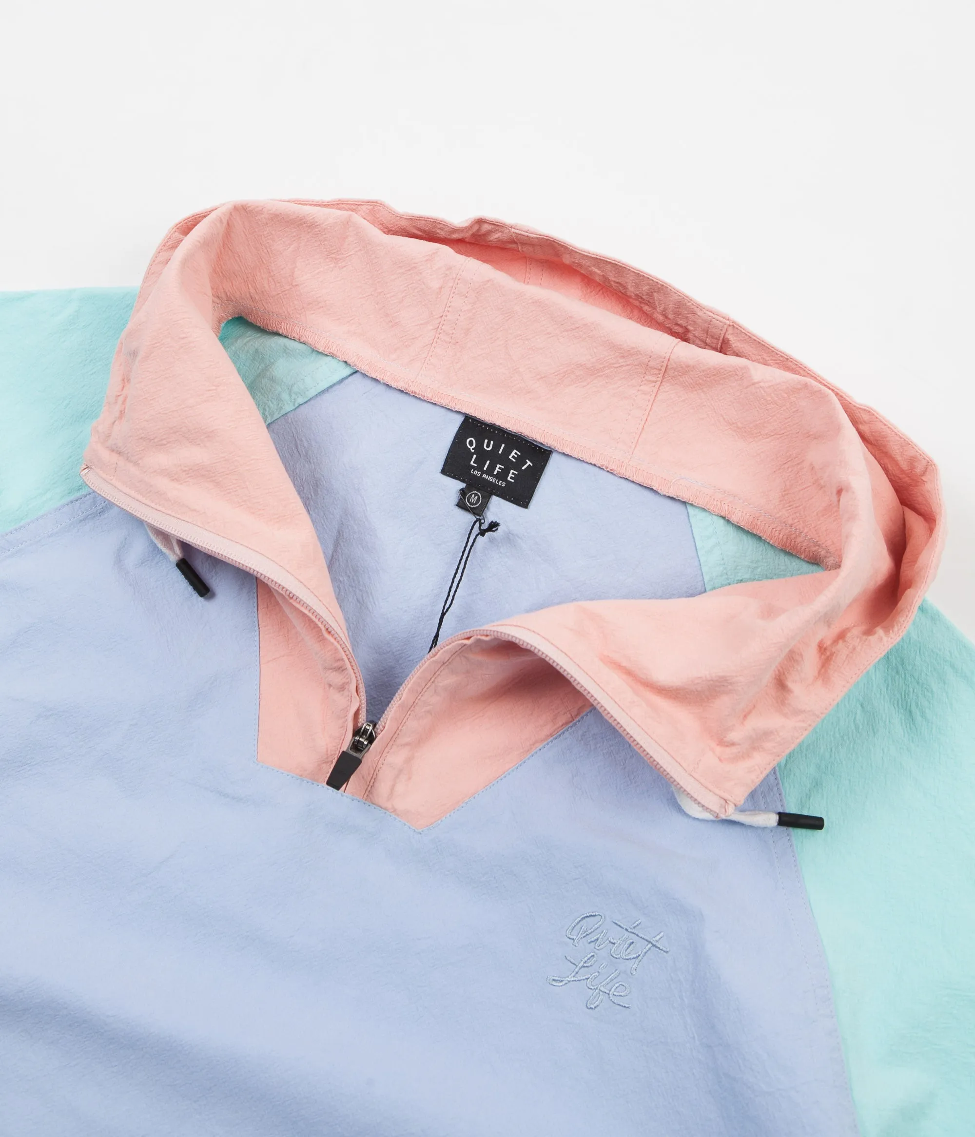 The Quiet Life Boardwalk Windy Pullover Jacket - Periwinkle / Mint / Peach