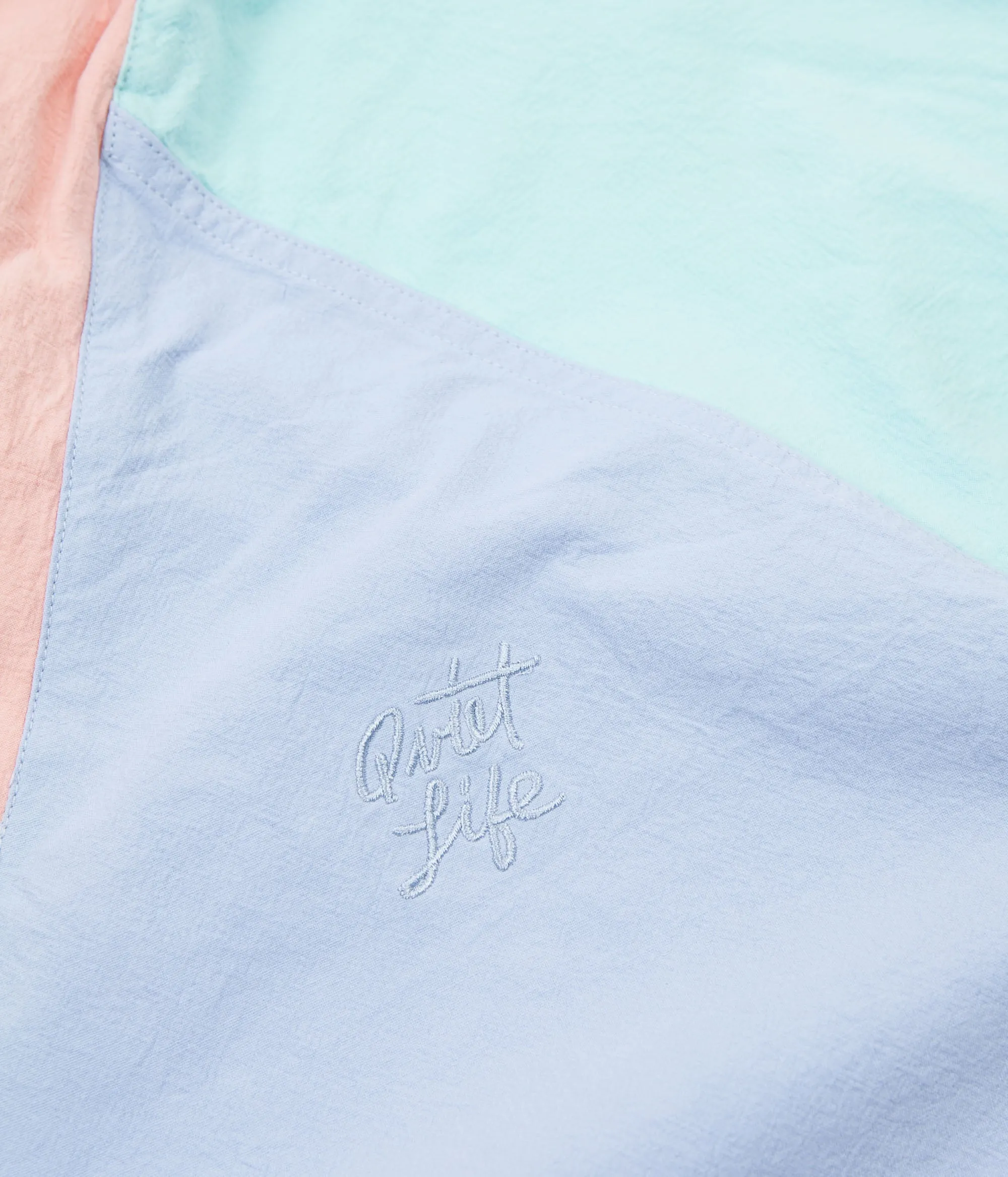 The Quiet Life Boardwalk Windy Pullover Jacket - Periwinkle / Mint / Peach