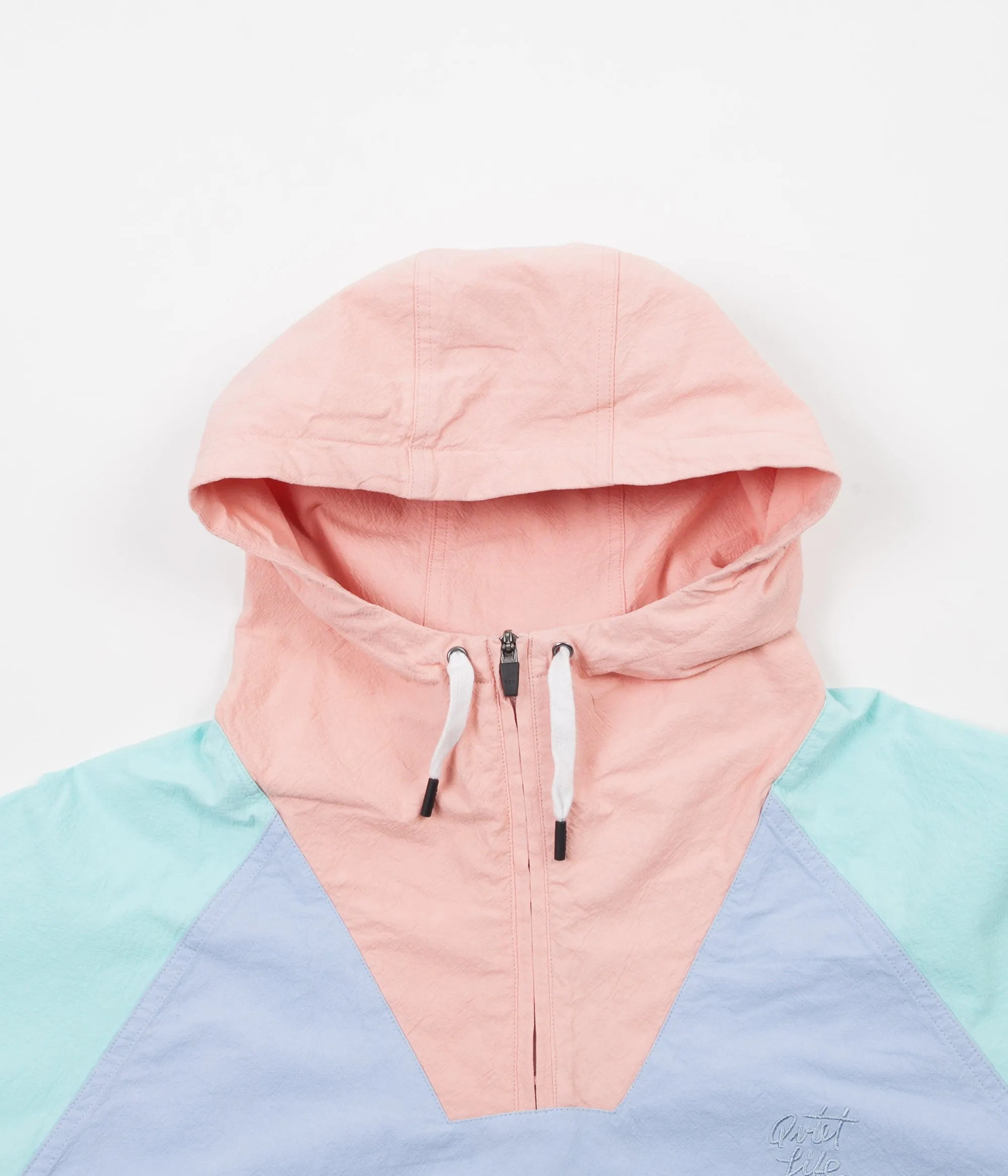 The Quiet Life Boardwalk Windy Pullover Jacket - Periwinkle / Mint / Peach