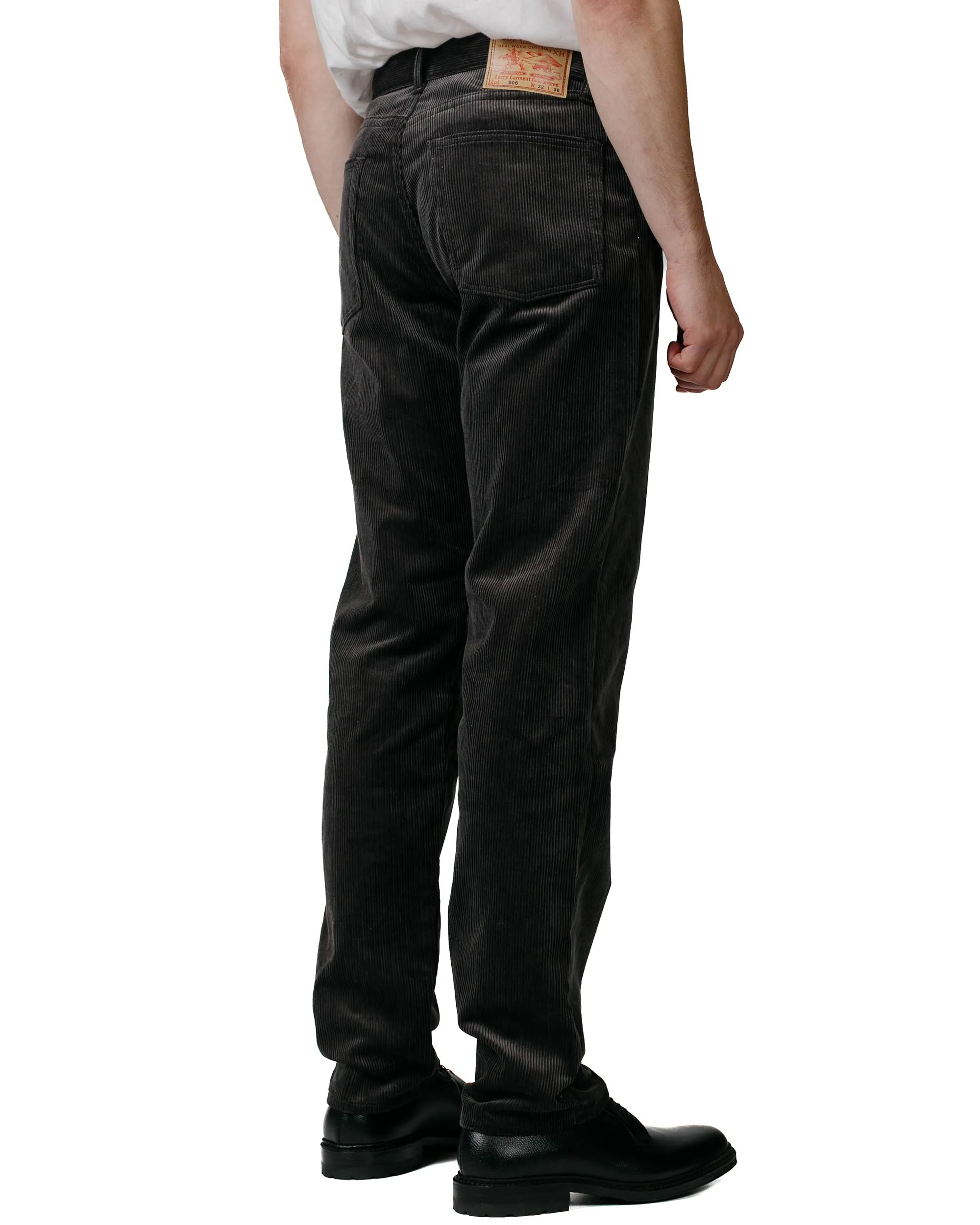 The Real McCoy's MP22107 Corduroy Trousers Lot.906 Charcoal