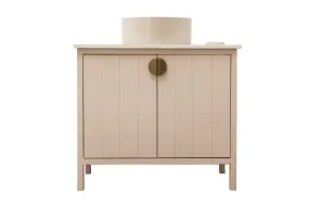 The Shiplap Single Vanity - Oak Top