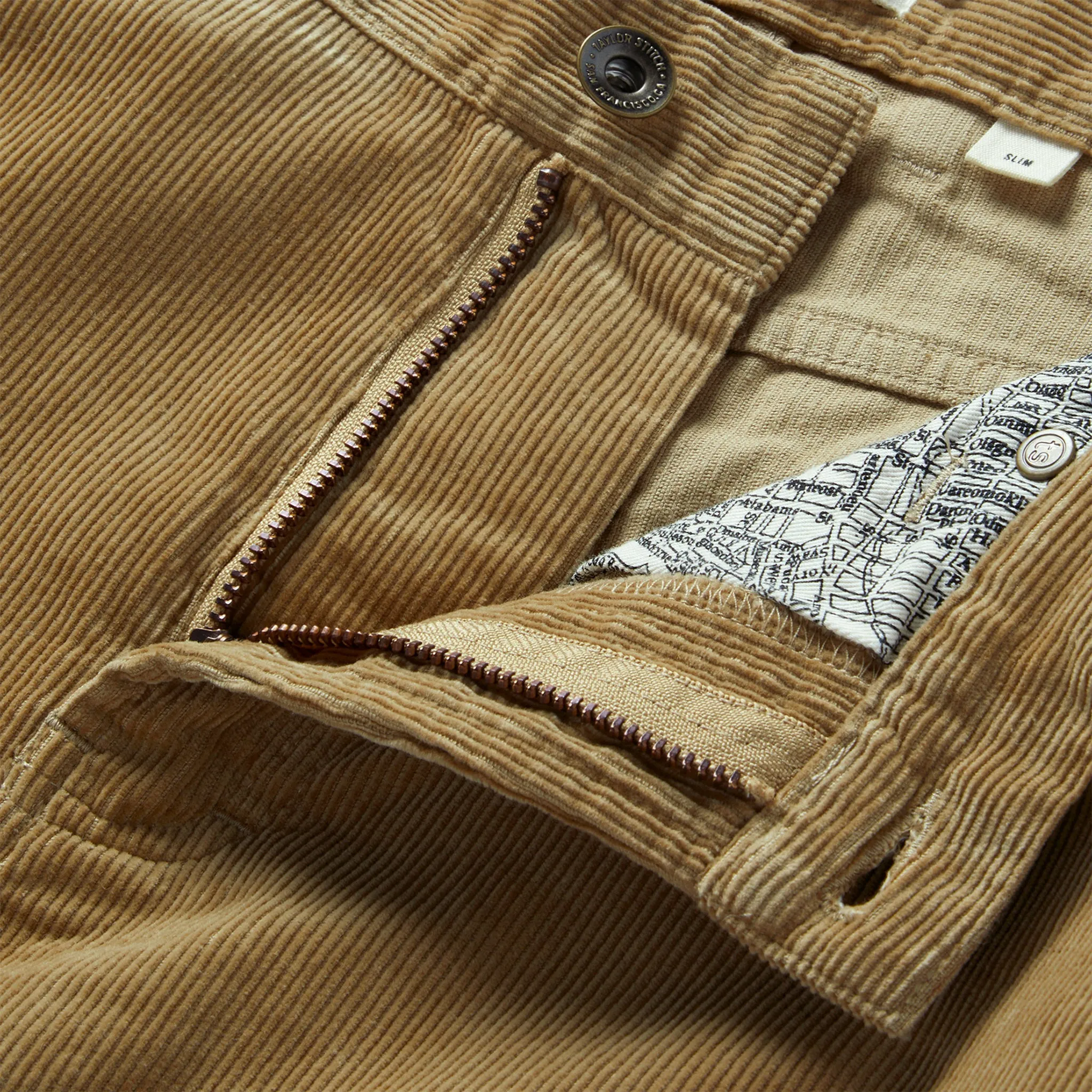 The Slim All Day Pant in Khaki Cord