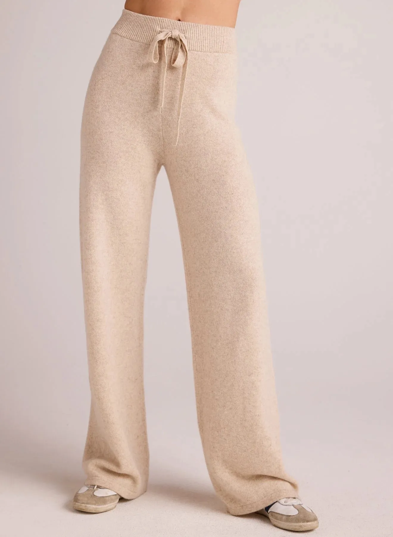 The Wide Leg Sweatpant - Ivory Oat