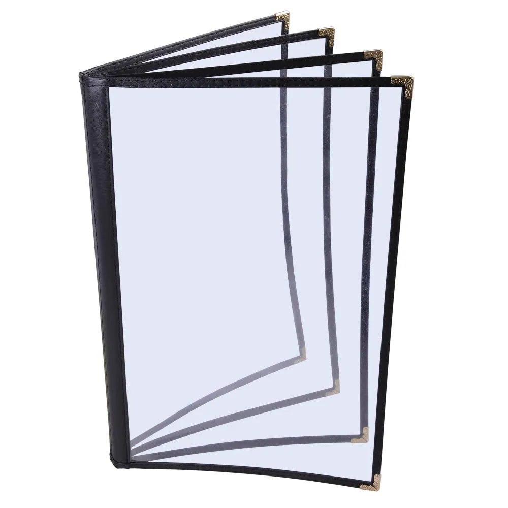 TheLAShop 8-1/2"x14" PVC Vinyl Cafe Menu Cover Folder 8 View 20ct/pk