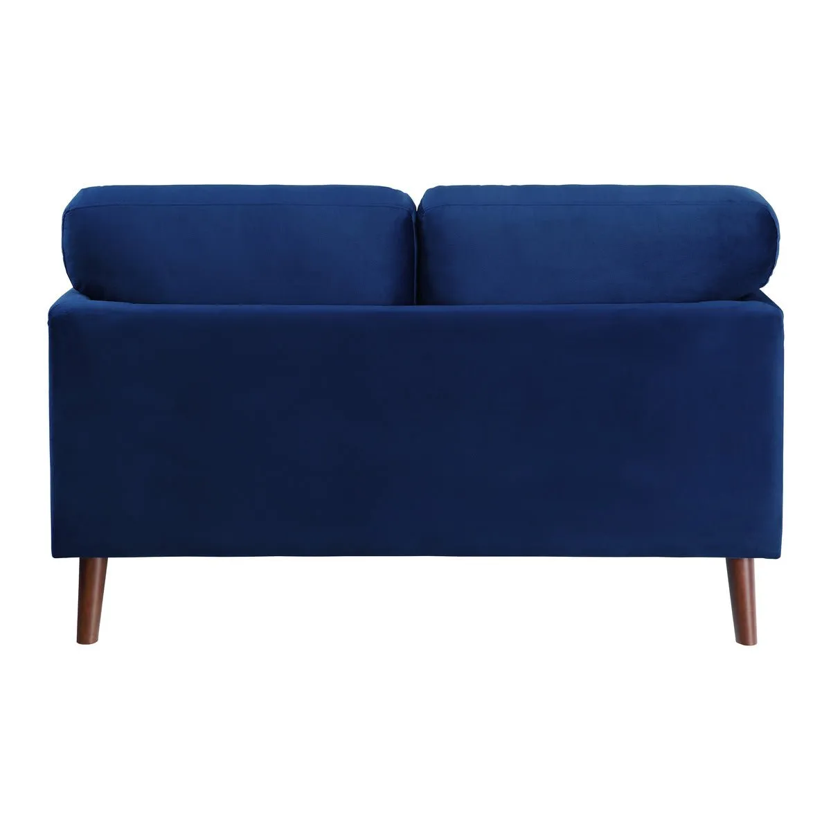 Tolley Collection Blue Velvet Fabric Loveseat