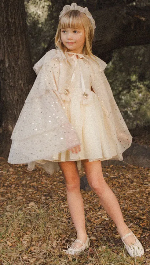 Tulle Cape | Champagne Stars | Noralee