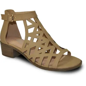 VANGELO Women Sandal JERRY-82 Heel Sandal Tan