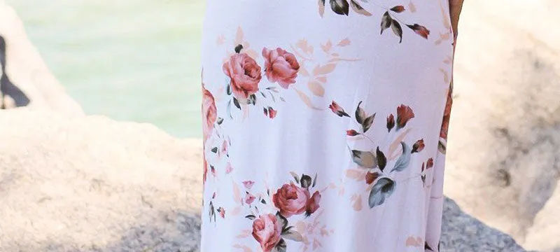 VenusFox Casual Boho floral print Vintage skirt