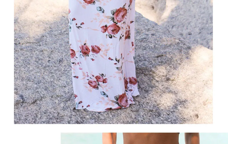 VenusFox Casual Boho floral print Vintage skirt