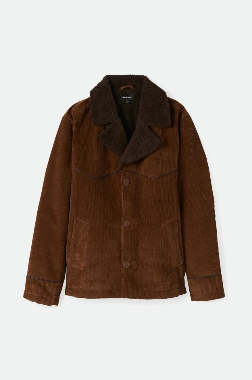 Wallace Sherpa Lined Corduroy Jacket - Bison Cord