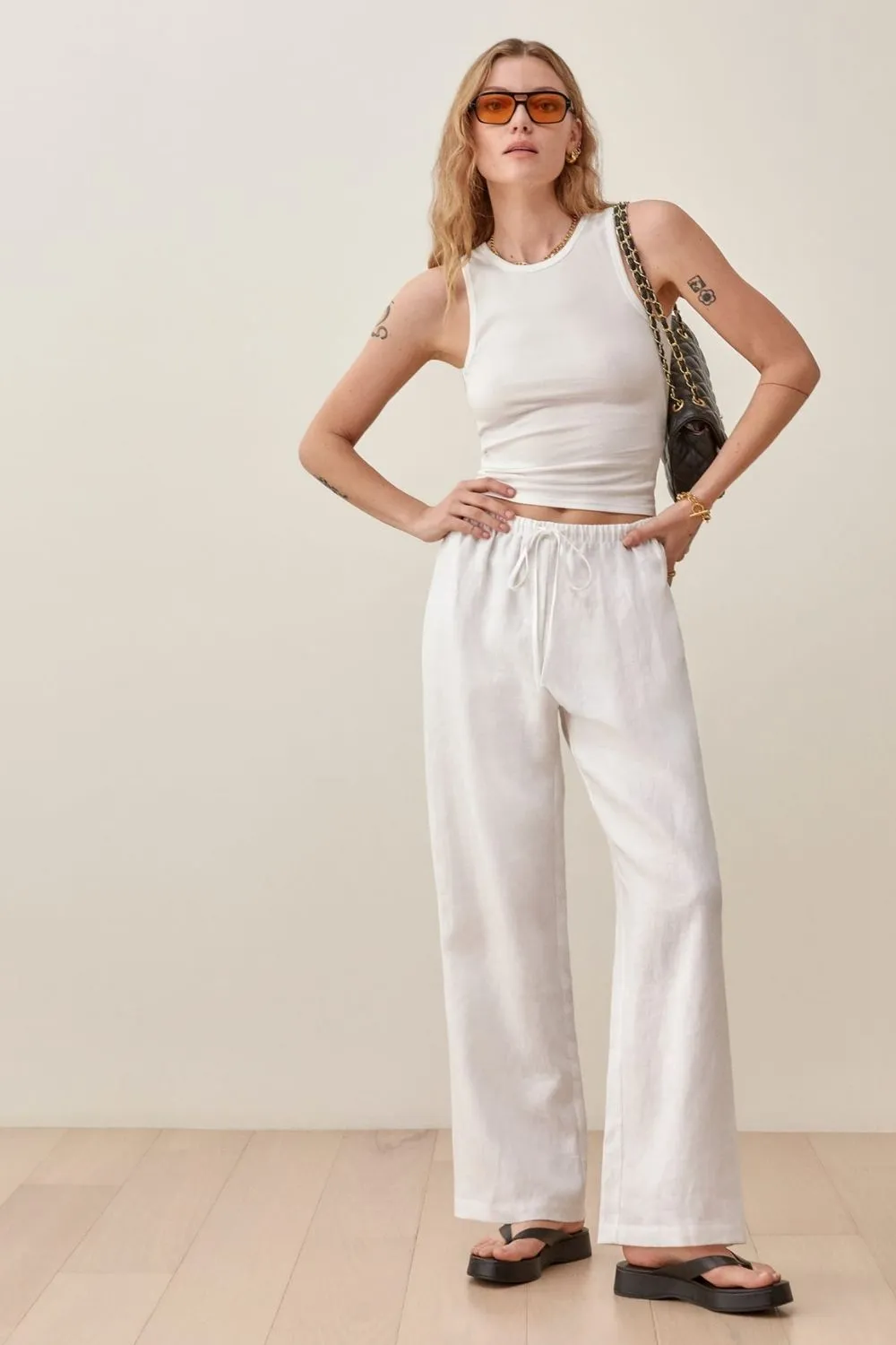 White Simplicity BottomWear