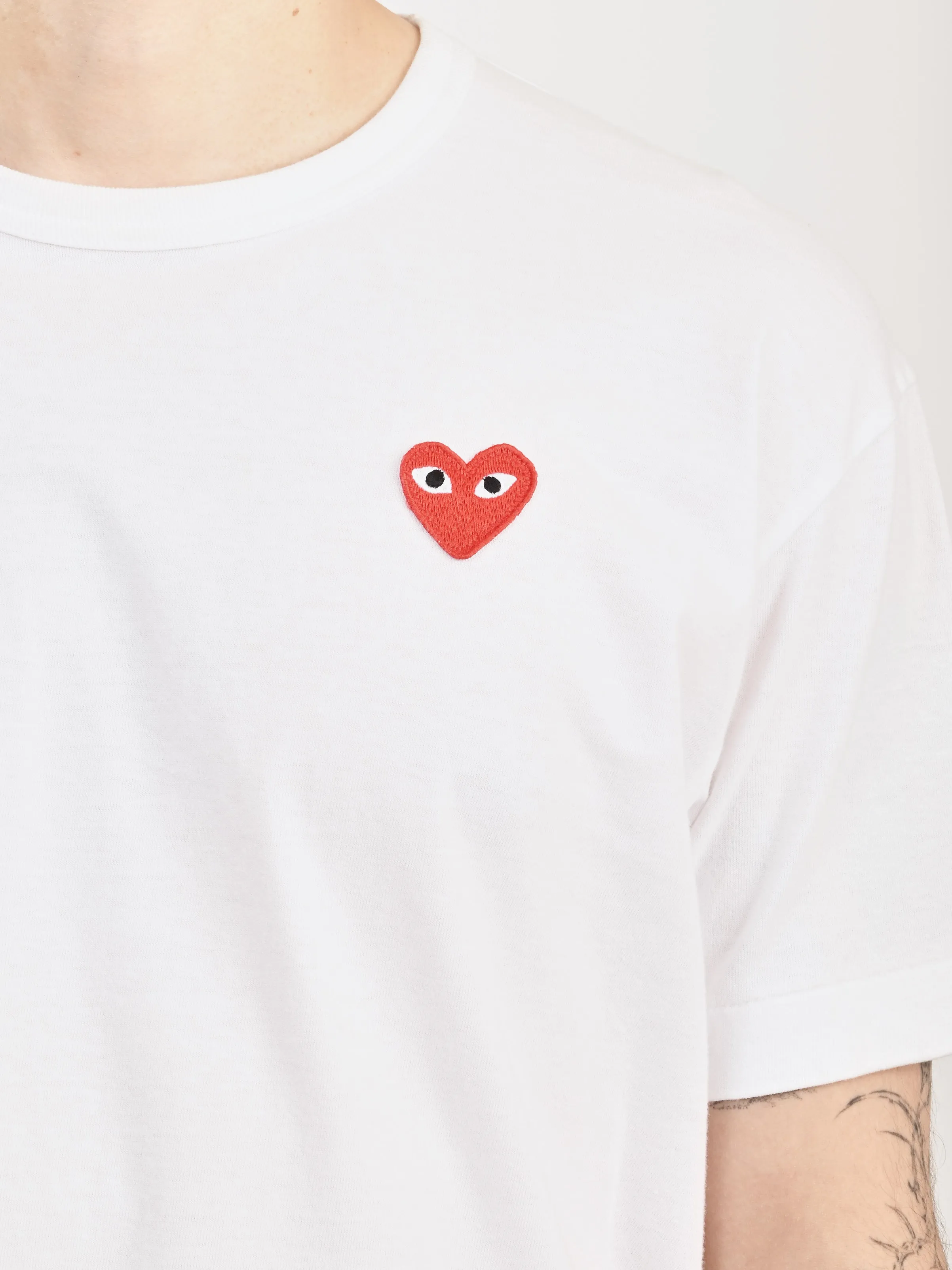 White/Red Heart Play T-Shirt